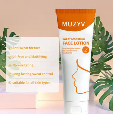 Private Label Refreshing Antiperspirant Anti Sweat Absorbing Face Lotion For Women Men