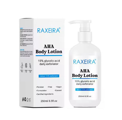 Hydrating Body Lotion 15% Glycolic Acid Glowing Skin Brighten Moisturizing Milk Body Cream Whitening Body Lotion