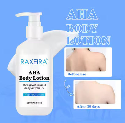 Hydrating Body Lotion 15% Glycolic Acid Glowing Skin Brighten Moisturizing Milk Body Cream Whitening Body Lotion