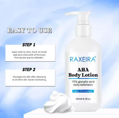 Hydrating Body Lotion 15% Glycolic Acid Glowing Skin Brighten Moisturizing Milk Body Cream Whitening Body Lotion
