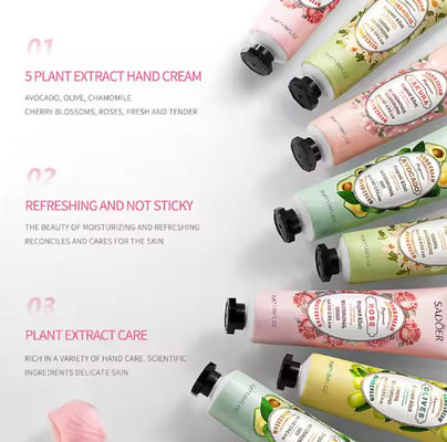 Portable Natural Fruits Plant Ingredients Hand Cream Whitening Moisturizing Hand Cream