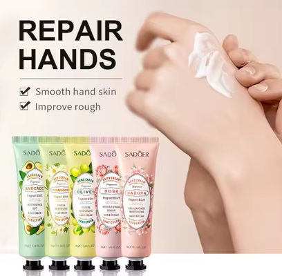 Portable Natural Fruits Plant Ingredients Hand Cream Whitening Moisturizing Hand Cream