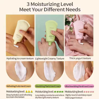 Private Label Natural Plant Extracts Hand Lotion Dry Skin Deep Moisturizing Whitening Mini Hand Cream