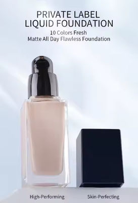 Full Coverage Foundation Private Label Waterproof Matte Liquid Concealer Foundation for Black Skin