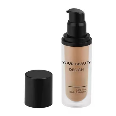 LOW MOQ High Quality Sample 40 Colors No logo Natural Skin Flawless Liquid Foundation Full Coverage Waterproof Makeup