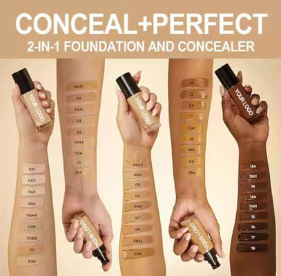 High Quality Long Lasting Matte Waterproof Makeup Foundation Liquid Full Coverage Fair Skin Tones Beauty Name Loose Powder Type