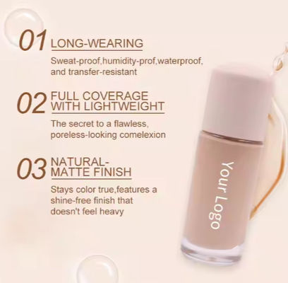 High Quality Vegan Cruelty Free BB Cream Foundation Full Coverage Super Waterproof Liquid Foundation