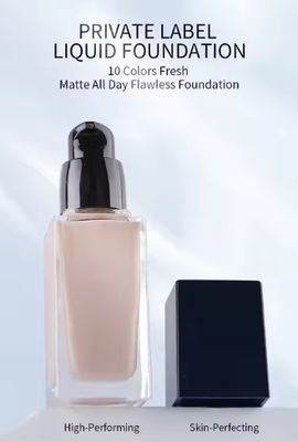 Full Coverage Foundation Private Label Waterproof Matte Liquid Concealer Foundation for Black Skin