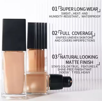 Full Coverage Foundation Private Label Waterproof Matte Liquid Concealer Foundation for Black Skin