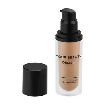 High Quality Sample 40 Colors No logo Natural Skin Flawless Liquid Foundation Full Coverage Waterproof Makeup