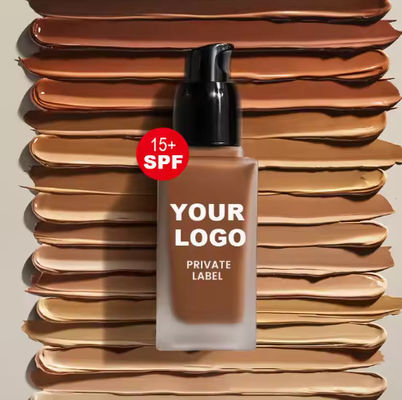 Custom Logo Low Moq Mineral Collagen Serum Full Coverage Dewy Foundation Face Liquid Makeup Vegan Foundation for Black Women