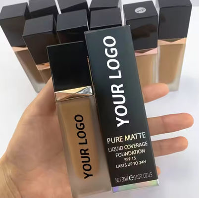 Free Sample Vegan Full Coverage Foundation Private Label Makeup Matte Foundation for Makeup