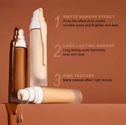 High Quality Foundation Liquid Full Cover Long Lasting NO LOGO Private Label Matte Waterproof Makeup Foundatio