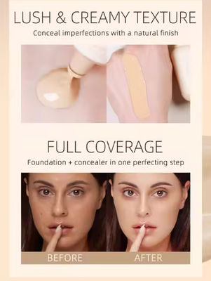 OEM New Hot Liquid Foundat Makeup Set Private Label Includes Foundation Concealer Matte Sunscreen-Support Foundation Brush Set