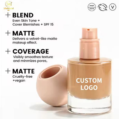 Customizable Lightweight Long-Lasting Foundation Makeup Full Coverage Natural Waterproof Oil Control Chemical Custom Logo Cream
