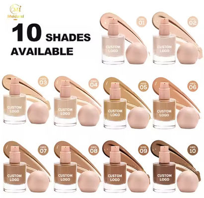 Customizable Lightweight Long-Lasting Foundation Makeup Full Coverage Natural Waterproof Oil Control Chemical Custom Logo Cream