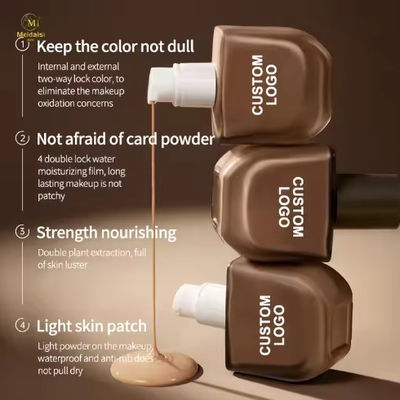 OEM ODM Waterproof Makeup Foundation and Concealer Full Coverage Organic Original Tinted Moisturizer Water Dark Skin Foundation
