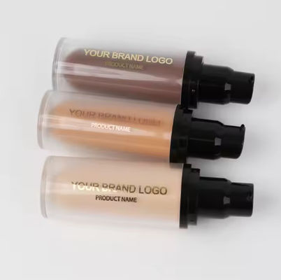 Natural Mineral Face Cream Foundation Custom Your Logo Full Coverage Face Makeup Matte Finish Liquid Creamy Concealer Foundation