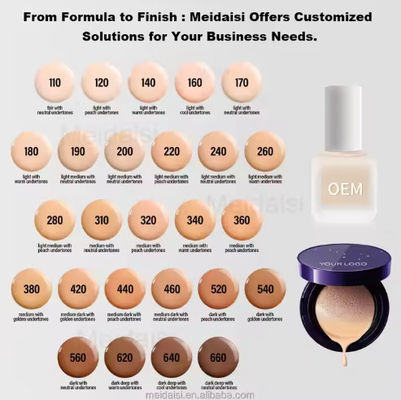 Private Label Vegan Cruelty Free Full Coverage Waterproof Matte Liquid Makeup Foundation Cream With HALAL