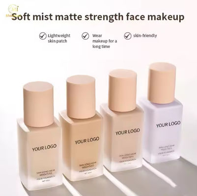 Custom Full Coverage Foundation Makeup Waterproof and Matte Vegan Skin Tint Waterproof Natural Private Label Liquid Foundation