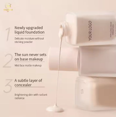 Custom Full Coverage Foundation Makeup Waterproof and Matte Vegan Skin Tint Waterproof Natural Private Label Liquid Foundation