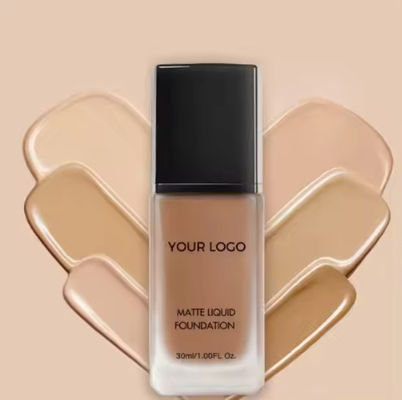 Best Popular 14 Colors Liquid Face Foundation Private Label Matte Finish Waterproof Natural Makeup Foundation
