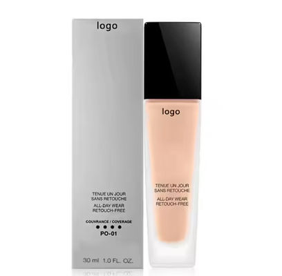 OEM/ODM Cosmetic High Quality Foundation Liquid Full Cover Long Lasting Matte Waterproof Makeup Foundation