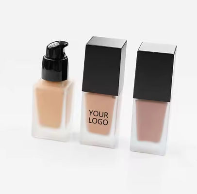Private Label 30 Colors Matte Face Makeup Long Lasting Liquid Foundation for All Skin Vegan Waterproof Full Coverage Foundation