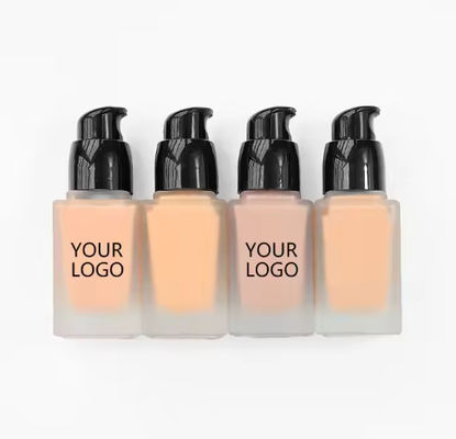 Private Label 30 Colors Matte Face Makeup Long Lasting Liquid Foundation for All Skin Vegan Waterproof Full Coverage Foundation