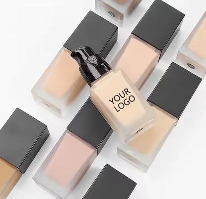 Private Label 30 Colors Matte Face Makeup Long Lasting Liquid Foundation for All Skin Vegan Waterproof Full Coverage Foundation