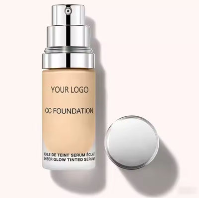 Hot Private Label Brightening CC Foundation Makeup Foundation Whitening Waterproof Face Liquid Foundation