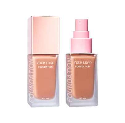 Custom Full Cover Waterproof Liquid Foundation Private Label Makeup Foundation Full Coverage Matte Foundation