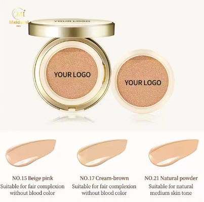 Cruelty-Free Vegan Full Coverage Waterproof BB & CC Cream Compact Foundation Cream SPF50+ Oil-contorl Cushion Foundation