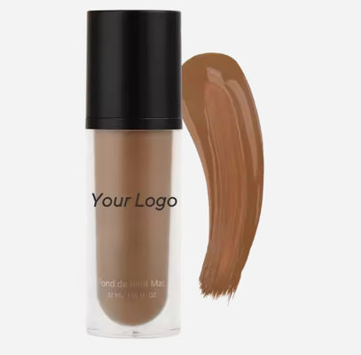 Natural Mineral Face Cream Foundation Custom Your Logo Full Coverage Face Makeup Matte Finish Liquid Creamy Concealer Foundation
