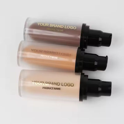 Natural Mineral Face Cream Foundation Custom Your Logo Full Coverage Face Makeup Matte Finish Liquid Creamy Concealer Foundation