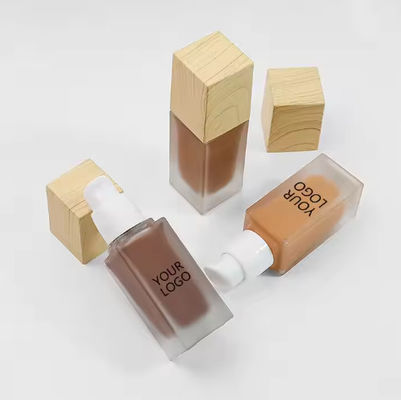 30 Colors Natural Full Coverage Matte Face Makeup Liquid Foundation Waterproof Private Label OEM for All Skin Foundation