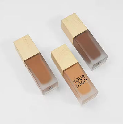 30 Colors Natural Full Coverage Matte Face Makeup Liquid Foundation Waterproof Private Label OEM for All Skin Foundation