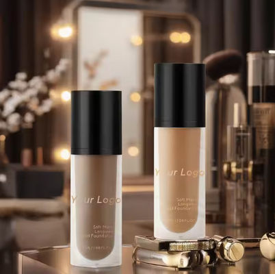 OEM/ODM No Logo Luxurious Private Label Colors Full Coverage Lqiuid Concealer Vegan Waterproof Long Lasting Liquid Foundation