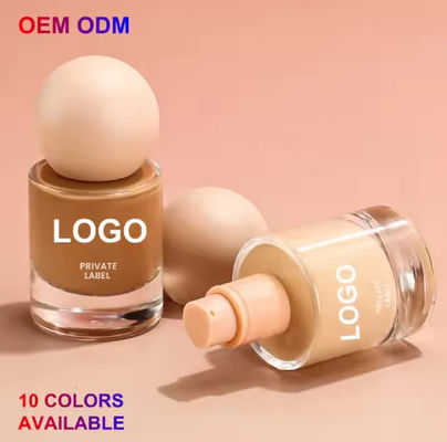 OEM/ODM Wholesale Private Label Multi Colors Vegan Natural Full Coverage Waterproof Liquid Foundation for Makeup