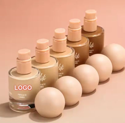 OEM/ODM Wholesale Private Label Multi Colors Vegan Natural Full Coverage Waterproof Liquid Foundation for Makeup