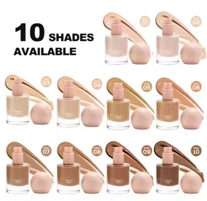 OEM/ODM Wholesale Private Label Multi Colors Vegan Natural Full Coverage Waterproof Liquid Foundation for Makeup