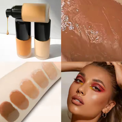 OEM/ODM Cosmetics Make Your Own logo White Label Full Cover Oil Control Professional Skin Glowing Vegan Long Lasting Foundation
