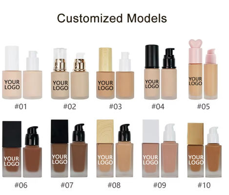 OEM/ODM Wholesale Matte Liquid Foundation Long Lasting Gentle Formula Waterproof Concealer Full Coverage Liquid Foundation