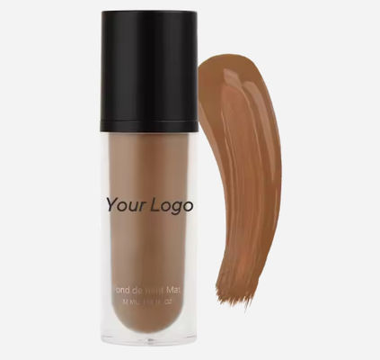 OEM/ODM Natural Mineral Face Cream Foundation Custom Your Logo Full Coverage Face Makeup Matte Finish Liquid Creamy Concealer Foundation