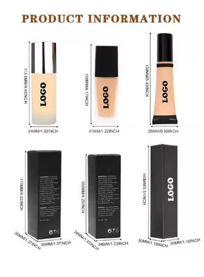 OEM / ODM Makeup Foundation DIY Brand Foundation Oil Control Waterproof Moisturizing BB Cream Concealer Long Lasting Matte Liquid Foundation
