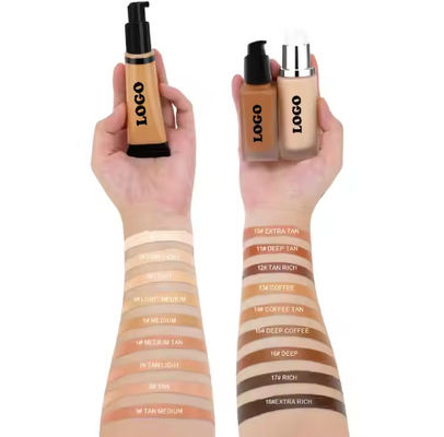OEM / ODM Makeup Foundation DIY Brand Foundation Oil Control Waterproof Moisturizing BB Cream Concealer Long Lasting Matte Liquid Foundation