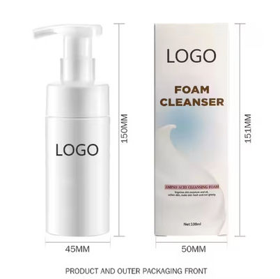 OEM / ODM Manufacturing Private Label Moisturizing Skincare Foaming Face Wash Retinol Foam Facial Cleanser for Deep Cleansing