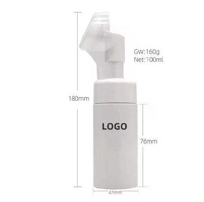 Foaming Face Wash Private Label Turmeric Vitamin C Aloe Vera Amino Acid Facial Cleanser With Brush Whitening Face Cleanser