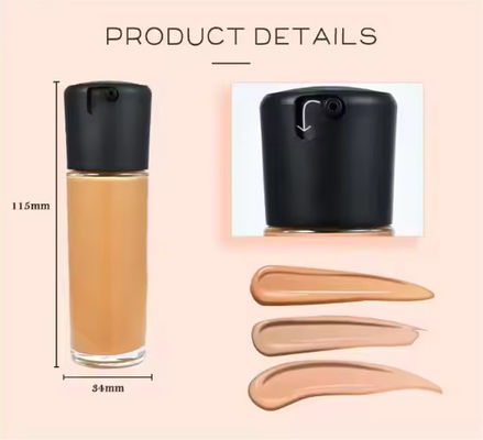 OEM / ODM Private Label Makeup Oil Free Vegan Moisture Matte Foundation Full Coverage Waterproof Liquid Foundation Wholesales