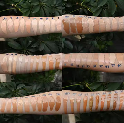 OEM / ODM Hot Selling 100 Shades Foundation Lightweight Organic Vegan Makeup Foundation Customize Your Own Makeup Foundation